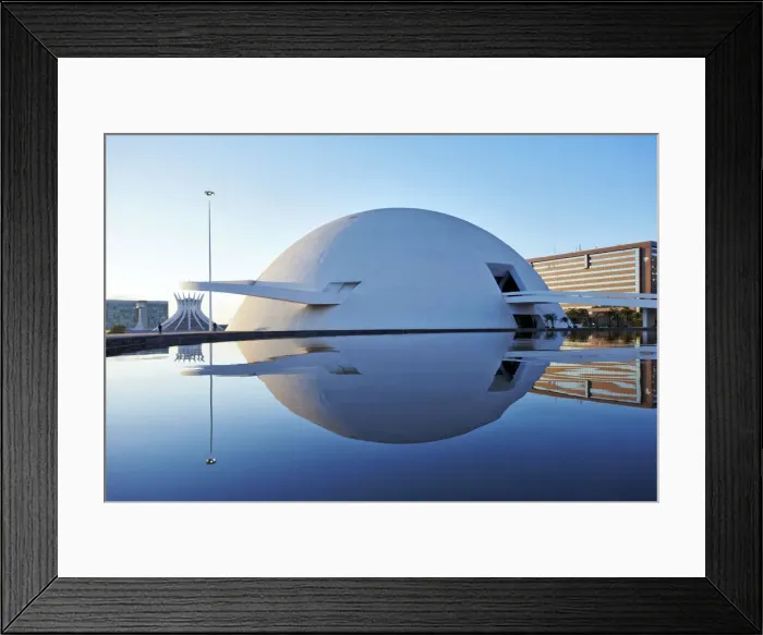 Framed Print : South America, Brazil, Brasilia, Distrito Federal, Honestino GuimarA£es National Museum Framed Print : South America, Brazil, Brasilia, Distrito Federal, Honestino GuimarA£es National Museum