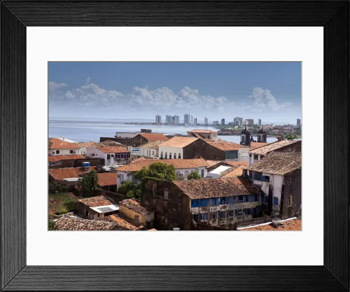 Framed Print : South America, Brazil, Maranhao, Sao Luis, view of the old Portuguese colonial centre