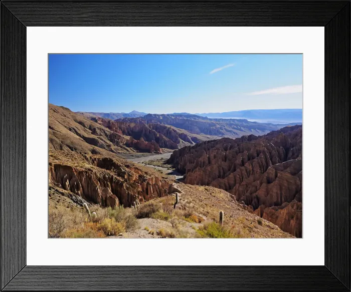 Framed Print : Bolivia, Potosi Department, Sur Lipez Province, Elevated view of El Sillar rock formations Framed Print : Bolivia, Potosi Department, Sur Lipez Province, Elevated view of El Sillar rock formations