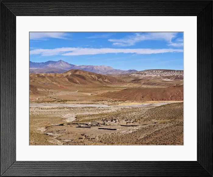 Framed Print : Bolivia, Potosi Department, Landscape of the Sur Lipez Province Framed Print : Bolivia, Potosi Department, Landscape of the Sur Lipez Province