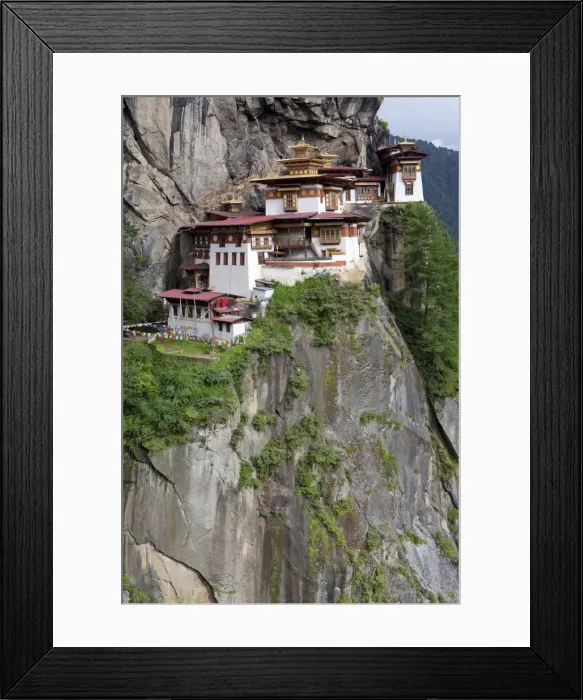 Framed Print : The Paro Taktsang or Tigers Nest in the Himalayan Kingdom of Bhutan