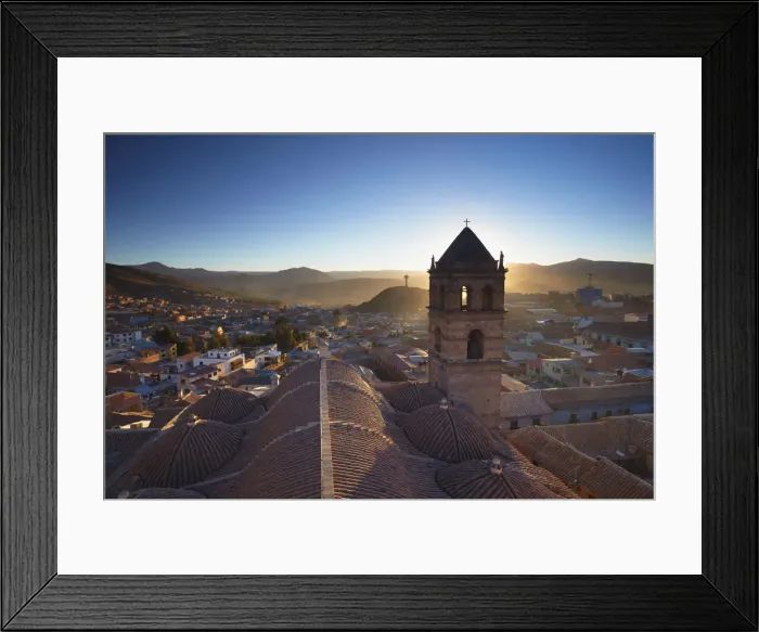 Framed Print : View from rooftop of Convento de San Francisco, Potosi (UNESCO World Heritage Site) Framed Print : View from rooftop of Convento de San Francisco, Potosi (UNESCO World Heritage Site)