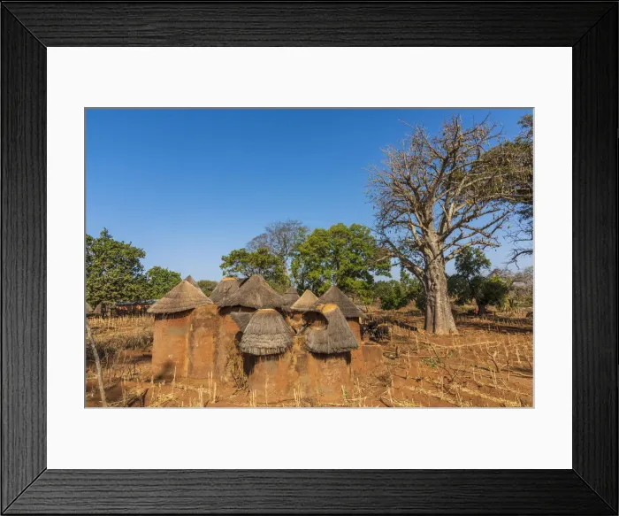 Framed Print : Africa, Benin, Boukumba. Tata Somba, fortified house