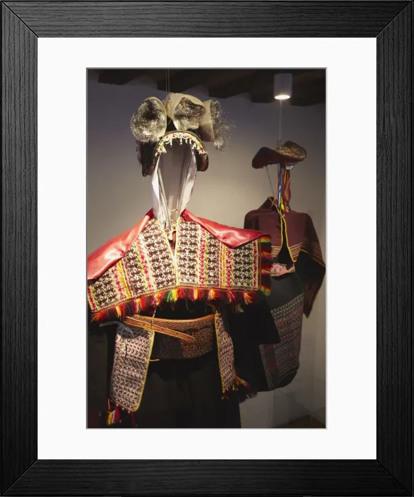 Framed Print : Displays in Museo Textil Indigena (Indigenous Textile Museum), Sucre (UNESCO World Framed Print : Displays in Museo Textil Indigena (Indigenous Textile Museum), Sucre (UNESCO World