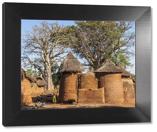 Africa, Benin, Boukumba. Tata Somba village