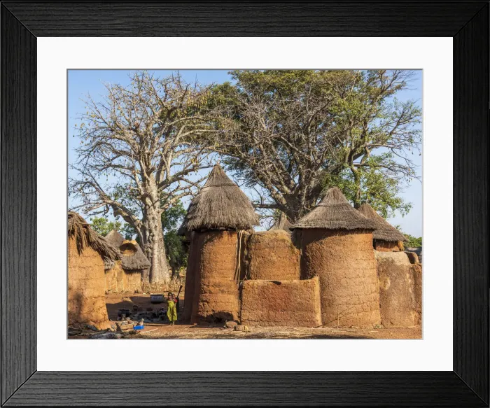 Framed Print : Africa, Benin, Boukumba. Tata Somba village