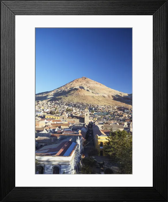 Framed Print : View of Potosi (UNESCO World Heritage Site), Bolivia Framed Print : View of Potosi (UNESCO World Heritage Site), Bolivia