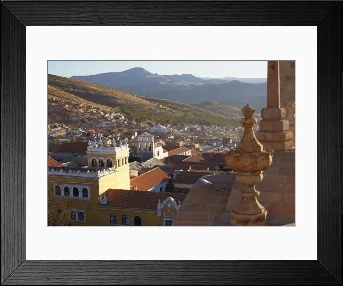 Framed Print : View of Potosi (UNESCO World Heritage Site) from Cathedral, Bolivia Framed Print : View of Potosi (UNESCO World Heritage Site) from Cathedral, Bolivia