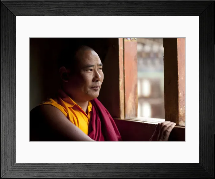 Framed Print : Jakar, Bhutan. Monks at the Jakar Dzong in Bhutan Framed Print : Jakar, Bhutan. Monks at the Jakar Dzong in Bhutan