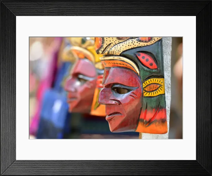 Framed Print : Carved Masks at Altun Ha, Maya Archaeological Site, Belize, Central America Framed Print : Carved Masks at Altun Ha, Maya Archaeological Site, Belize, Central America
