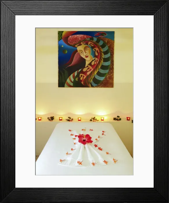 Framed Print : Central America, Belize, Cayo, San Igancio, private massage room in the spa suite Framed Print : Central America, Belize, Cayo, San Igancio, private massage room in the spa suite