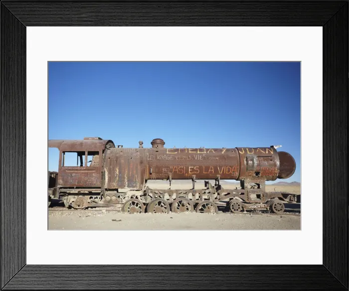 Framed Print : Cemeterio de Trenes (Train Cemetery), Uyuni, Potosi Department, Bolivia Framed Print : Cemeterio de Trenes (Train Cemetery), Uyuni, Potosi Department, Bolivia