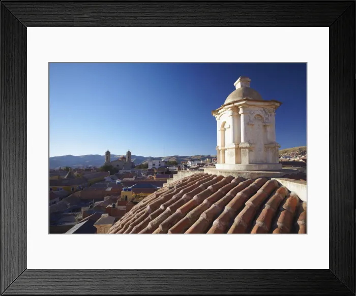 Framed Print : View of Potosi from rooftop of Convento de San Francisco, Potosi (UNESCO World Heritage Framed Print : View of Potosi from rooftop of Convento de San Francisco, Potosi (UNESCO World Heritage