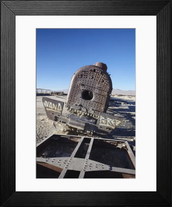 Framed Print : Cemeterio de Trenes (Train Cemetery), Uyuni, Potosi Department, Bolivia Framed Print : Cemeterio de Trenes (Train Cemetery), Uyuni, Potosi Department, Bolivia