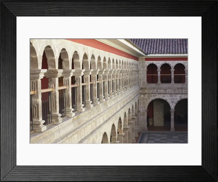 Framed Print : Courtyard of San Francisco Museum inside San Francisco Church, La Paz, Bolivia