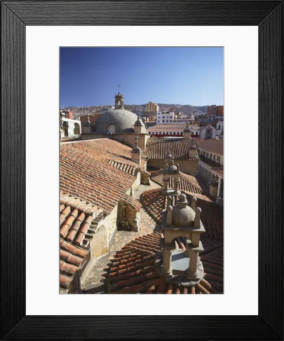 Framed Print : Rooftop of San Francisco Church, La Paz, Bolivia Framed Print : Rooftop of San Francisco Church, La Paz, Bolivia
