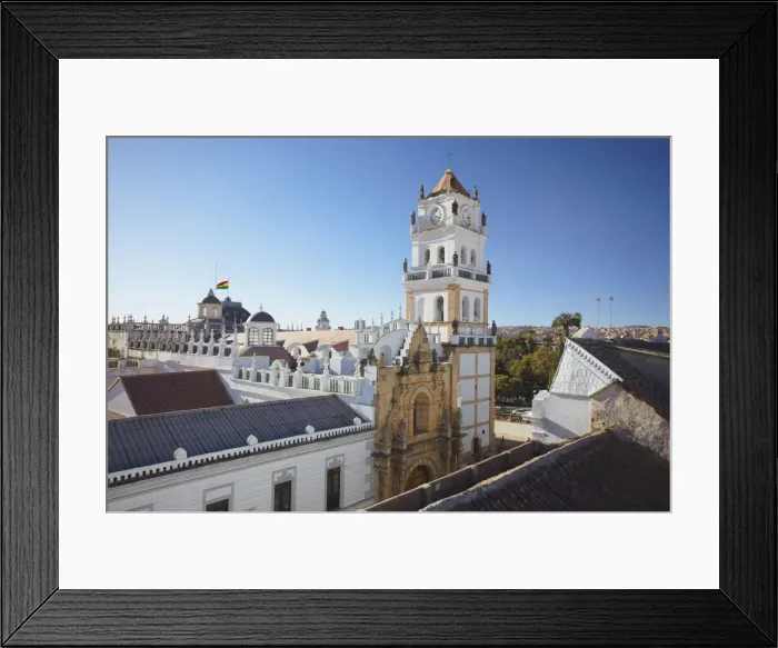Framed Print : View of Cathedral, Sucre (UNESCO World Heritage Site), Bolivia Framed Print : View of Cathedral, Sucre (UNESCO World Heritage Site), Bolivia