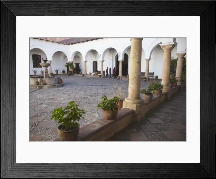 Framed Print : Courtyard in Casa de la Libertad (House of Freedom), Sucre (UNESCO World Heritage Site) Framed Print : Courtyard in Casa de la Libertad (House of Freedom), Sucre (UNESCO World Heritage Site)