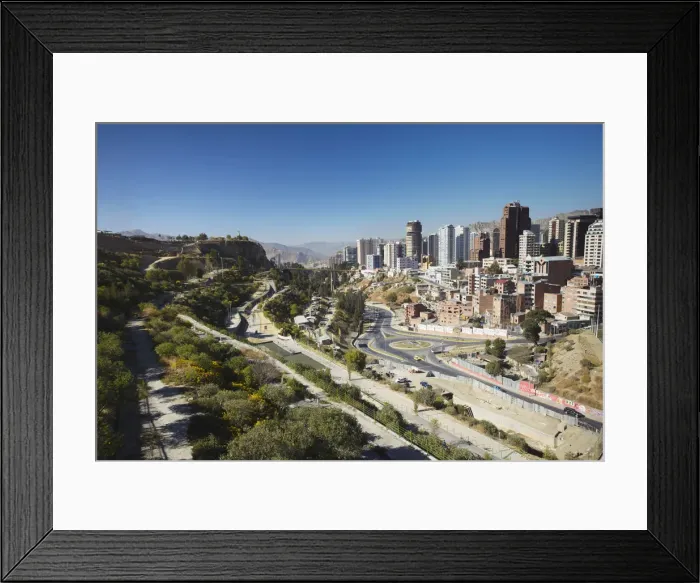 Framed Print : View of downtown from Parque Raul Salmon de la Barra, La Paz, Bolivia Framed Print : View of downtown from Parque Raul Salmon de la Barra, La Paz, Bolivia