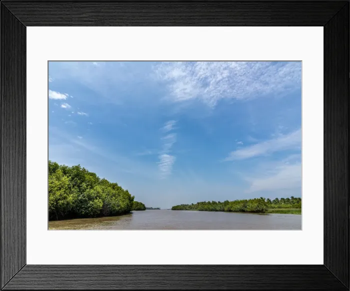 Framed Print : Africa, Benin, Grand Popo. The Lagoon of Grand popo Framed Print : Africa, Benin, Grand Popo. The Lagoon of Grand popo