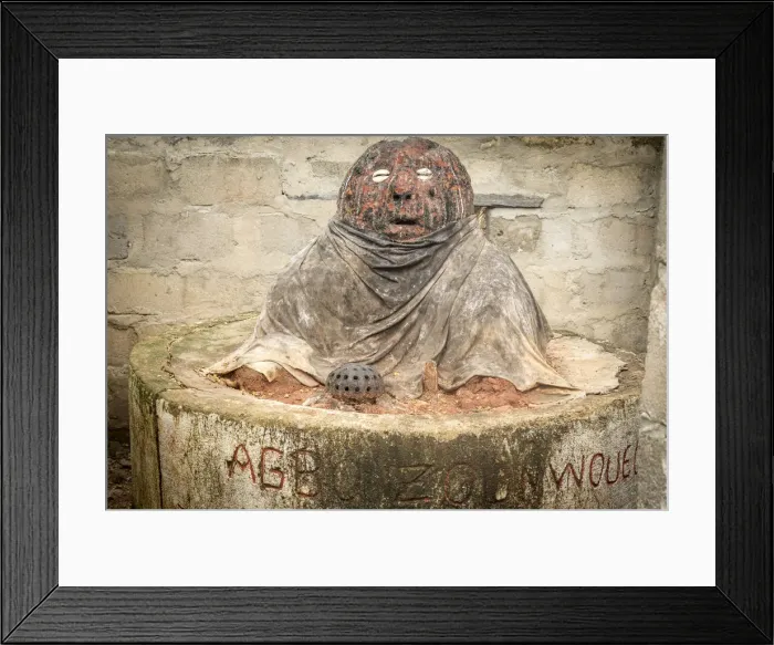 Framed Print : Africa, Benin, Grand Popo. A voodoo shrine at Heve