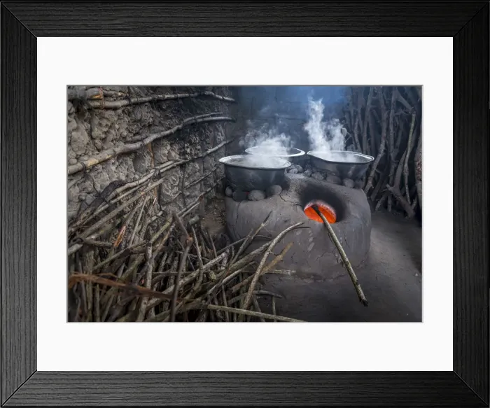 Framed Print : Africa, Benin, Grand Popo. Salt Making in a little village by the mono river Framed Print : Africa, Benin, Grand Popo. Salt Making in a little village by the mono river