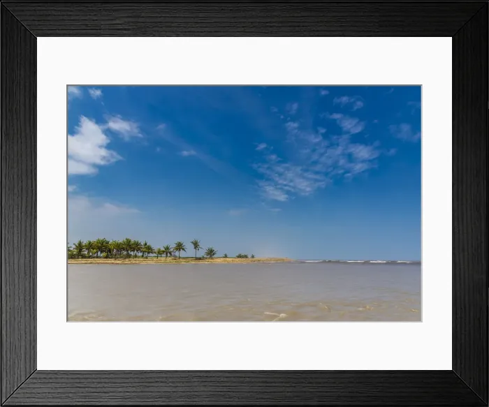 Framed Print : Africa, Benin, Mono Department. Le Bouche du Roy. The Mono river meets the atlantic ocean Framed Print : Africa, Benin, Mono Department. Le Bouche du Roy. The Mono river meets the atlantic ocean