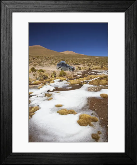 Framed Print : Jeep on the Altiplano, Potosi Department, Bolivia Framed Print : Jeep on the Altiplano, Potosi Department, Bolivia