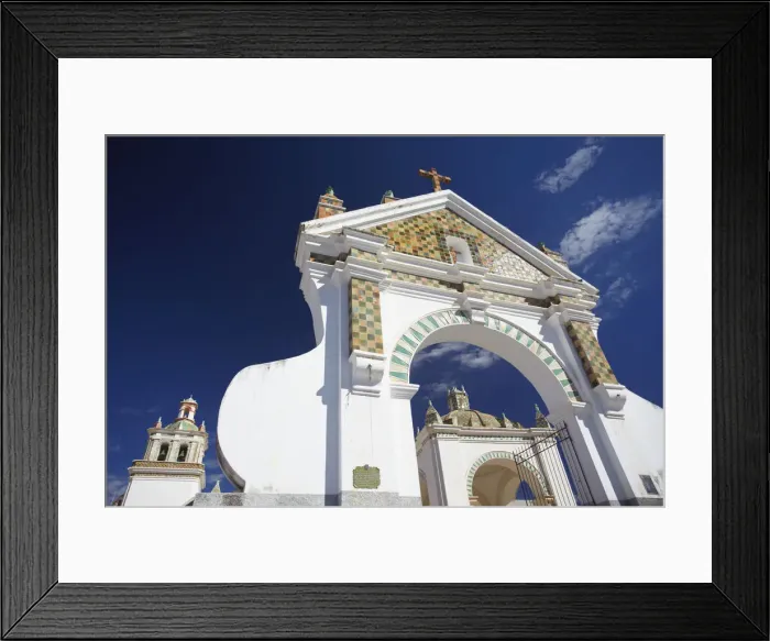 Framed Print : Copacabana Cathedral, Copacabana, Lake Titicaca, Bolivia