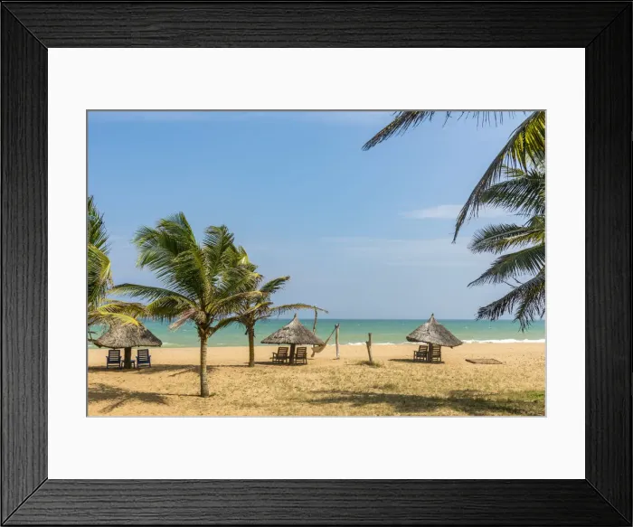 Framed Print : Africa, Benin, Grand Popo. The beach in Front of the Auberge Framed Print : Africa, Benin, Grand Popo. The beach in Front of the Auberge