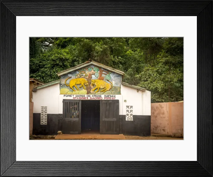 Framed Print : Africa, Benin, Ouidah. The entrance to the sacred forest of Kpasse Framed Print : Africa, Benin, Ouidah. The entrance to the sacred forest of Kpasse
