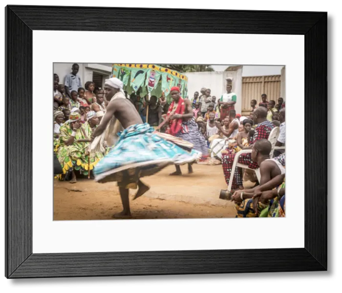 Framed Print : Africa, Benin, Ouidah. During a voodoo ceremony Framed Print : Africa, Benin, Ouidah. During a voodoo ceremony