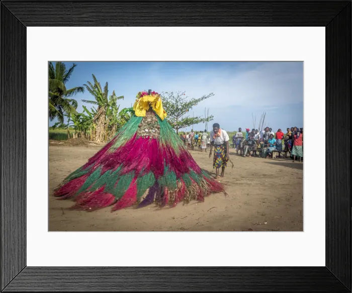 Framed Print : Africa, Benin, Grand Popo. Zangbeto ceremony in heve Framed Print : Africa, Benin, Grand Popo. Zangbeto ceremony in heve