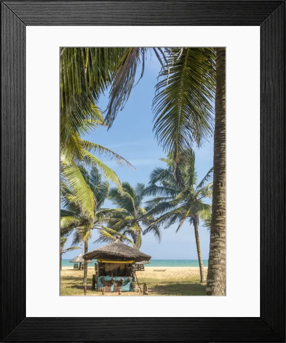 Framed Print : Africa, Benin, Grand Popo. the beach in front of the Auberge Framed Print : Africa, Benin, Grand Popo. the beach in front of the Auberge