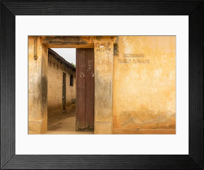 Framed Print : Africa, Benin, Ouidah. A house in Ouidah Framed Print : Africa, Benin, Ouidah. A house in Ouidah