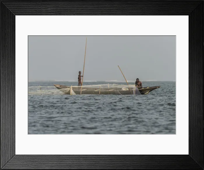 Framed Print : Africa, Benin, Lake Nokoua. Fishermen from Ganvie village Framed Print : Africa, Benin, Lake Nokoua. Fishermen from Ganvie village