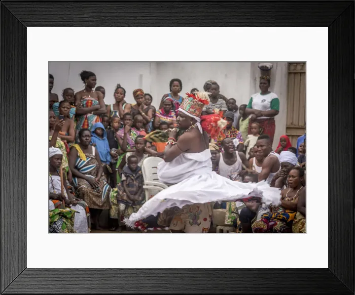 Framed Print : Africa, Benin, Ouidah. During a voodoo ceremony Framed Print : Africa, Benin, Ouidah. During a voodoo ceremony