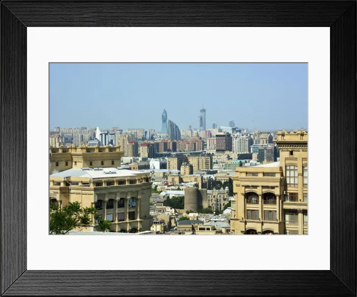 Framed Print : The city center of Baku, Azerbaijan Framed Print : The city center of Baku, Azerbaijan