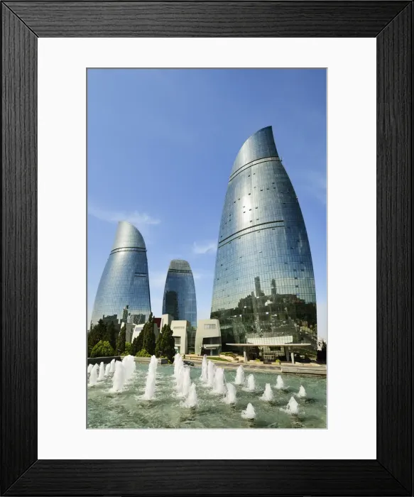 Framed Print : The Flame Towers. Baku, Azerbaijan Framed Print : The Flame Towers. Baku, Azerbaijan