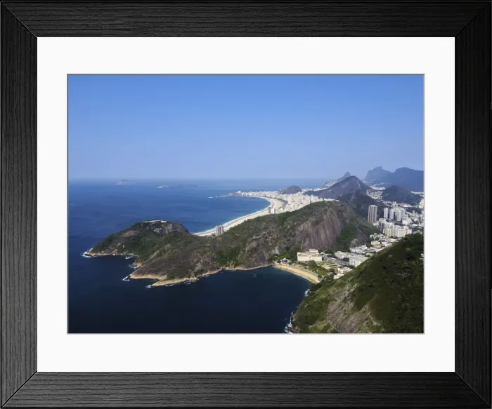 Framed Print : Brazil, State of Rio de Janeiro, City of Rio de Janeiro, Sugarloaf Mountain, View Framed Print : Brazil, State of Rio de Janeiro, City of Rio de Janeiro, Sugarloaf Mountain, View