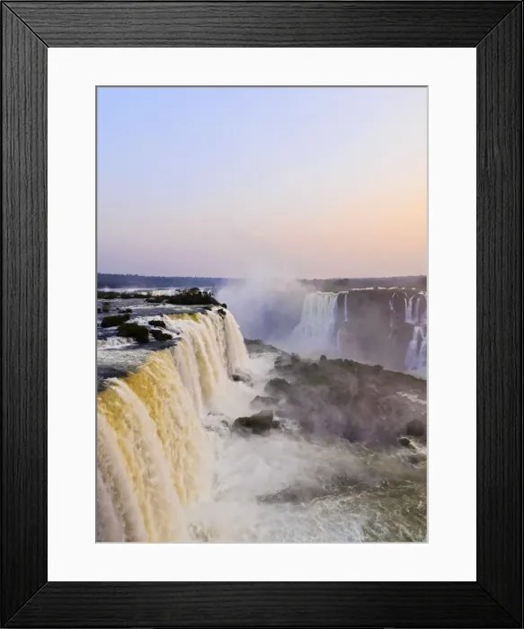 Framed Print : Brazil, State of Parana, Foz do Iguacu, View of Iguazu Falls Framed Print : Brazil, State of Parana, Foz do Iguacu, View of Iguazu Falls