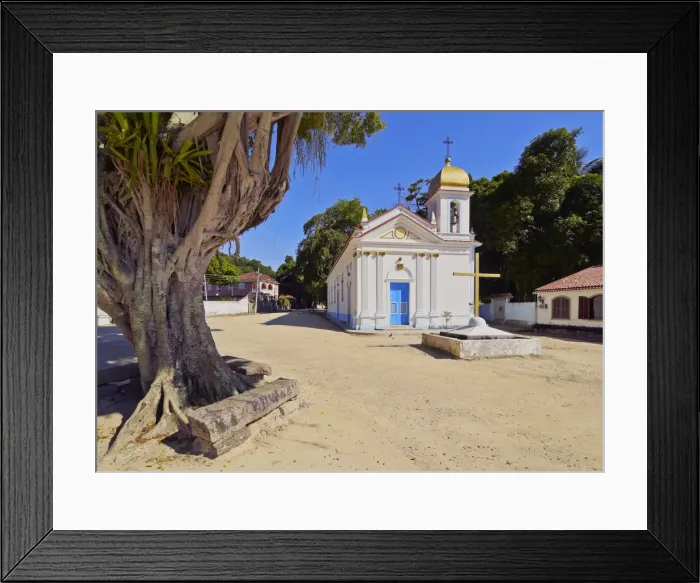Framed Print : Brazil, State of Rio de Janeiro, Guanabara Bay, Paqueta Island, View of the Capela Framed Print : Brazil, State of Rio de Janeiro, Guanabara Bay, Paqueta Island, View of the Capela