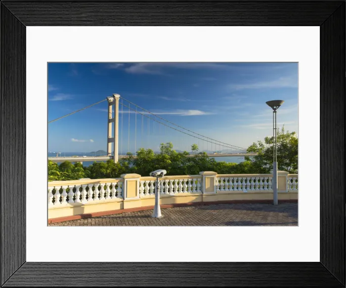 Framed Print : Tsing Ma Bridge, Tsing Yi, Hong Kong, China Framed Print : Tsing Ma Bridge, Tsing Yi, Hong Kong, China