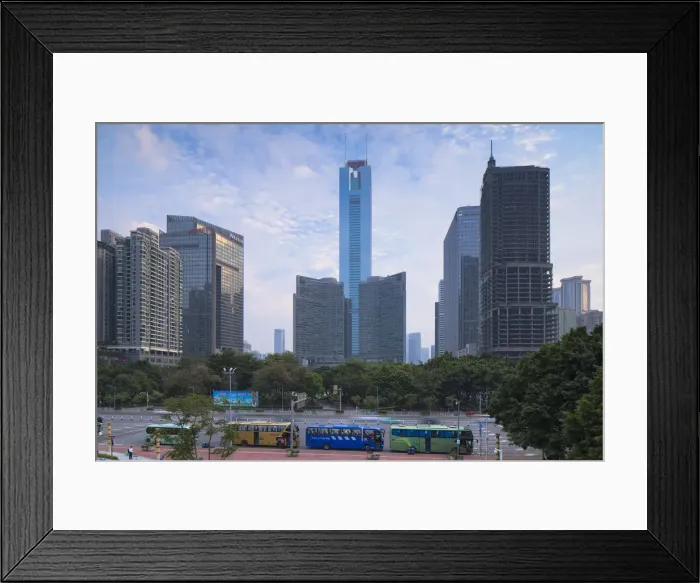 Framed Print : CITIC Plaza, Guangzhou, Guangdong, China Framed Print : CITIC Plaza, Guangzhou, Guangdong, China
