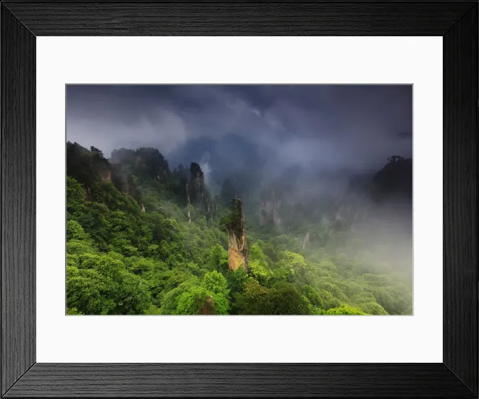 Framed Print : China, Hunan, Zhangjiajie National Forest Park, also called the Halleluja mountains Framed Print : China, Hunan, Zhangjiajie National Forest Park, also called the Halleluja mountains