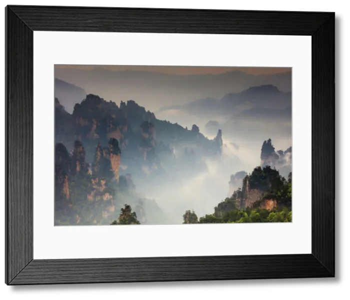 Framed Print : China, Hunan, Zhangjiajie National Forest Park, also called the Halleluja mountains Framed Print : China, Hunan, Zhangjiajie National Forest Park, also called the Halleluja mountains