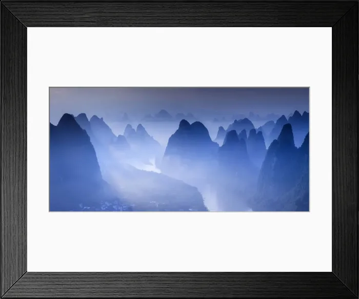 Framed Print : China, Guangxi province, Xingping village along River Li Framed Print : China, Guangxi province, Xingping village along River Li