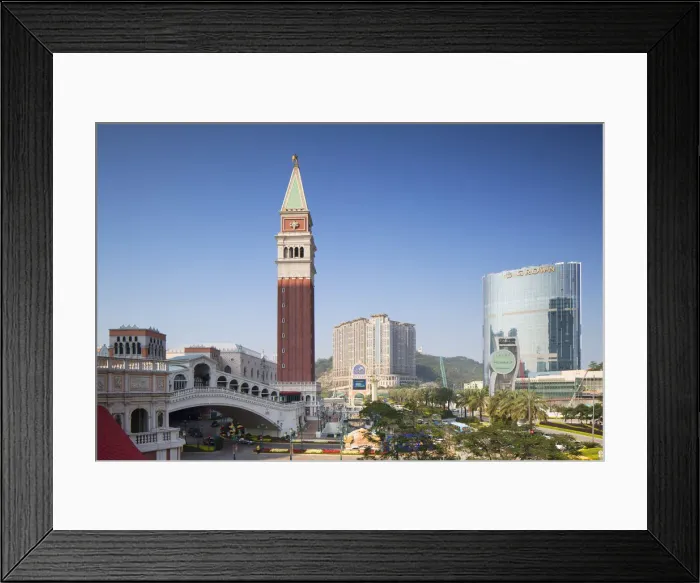 Framed Print : Venetian Hotel and Cotai Strip, Taipa, Macau, China Framed Print : Venetian Hotel and Cotai Strip, Taipa, Macau, China