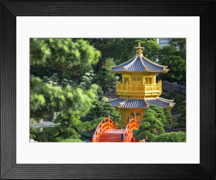 Framed Print : Pagoda in Nan Lian Garden at Chi Lin Nunnery, Diamond Hill, Kowloon, Hong Kong Framed Print : Pagoda in Nan Lian Garden at Chi Lin Nunnery, Diamond Hill, Kowloon, Hong Kong