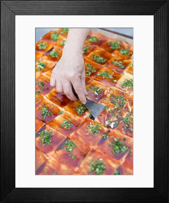Framed Print : Fried tofu, Yangshuo, Guangxi, China Framed Print : Fried tofu, Yangshuo, Guangxi, China